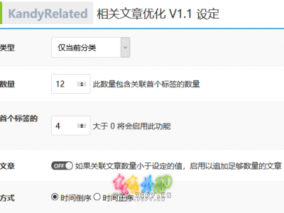 Z-Blog for PHP 相关文章优化插件 KandyRelated 发布及更新